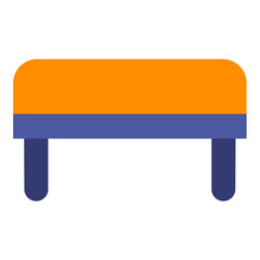 Vector Design Ottoman Seat Icon Style