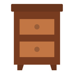 Vector Design Nightstand Icon Style