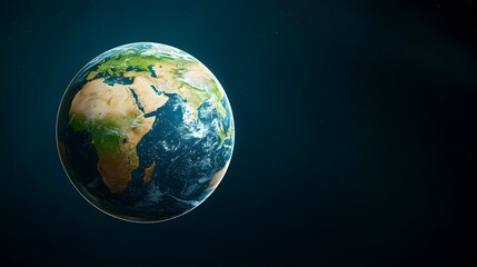 Fototapeta premium Earth from Space Showing Africa and Middle East in High Resolution