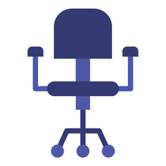 Vector Design Task Chair Icon Style