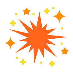 Vector Design Burst Icon Style