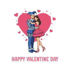 Happy Valentine's Day creative Valentine's Day celebration Valentines day with a romantic couple