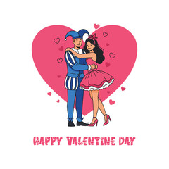 Happy Valentine's Day creative Valentine's Day celebration Valentines day with a romantic couple