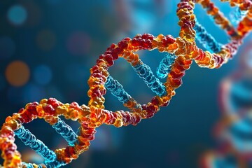 Visualization of DNA strands representing advancements in genetics and gene editing technology