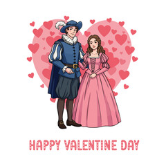 Happy Valentine's Day creative Valentine's Day celebration Valentines day with a romantic couple
