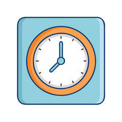 wall clock icon, wall clock vector illustration-simple illustration of wall clock, perfect for wall clock logos and icons