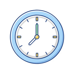 wall clock with numbers icon, wall clock with numbers vector illustration-simple illustration of wall clock with numbers, perfect for wall clock with numbers logos and icons