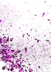 Fototapeta premium Festive purple confetti burst, perfect for celebrations, parties, and event backgrounds.
