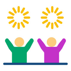 Vector Design Bliss Burst Icon Style