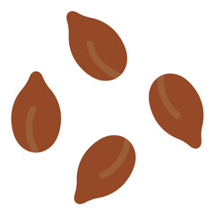 Vector Design Flaxseed Icon Style