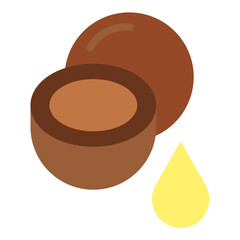 Vector Design Coconut Oil Icon Style