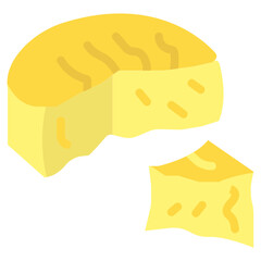 Vector Design Camembert Icon Style