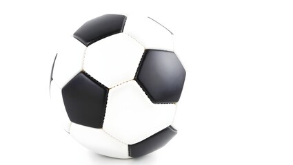 soccer ball on white