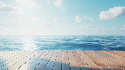 Obraz premium Ocean View Minimalist Room: Serene Coastal Escape. A cozy living room with modern furniture and a large window, i