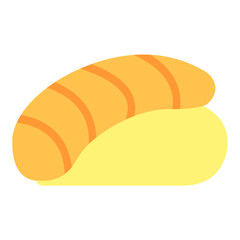Vector Design Sushi Swirl Icon Style