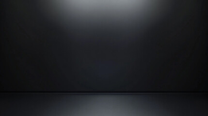 Black Gradient Background Minimalist Empty Space Abstract Design, Abstract Dark Gradient Background with Spotlight Effect for Minimalist Photography