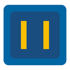 Vector Design Pause Button Icon Style