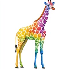 Obraz premium Colorful Giraffe