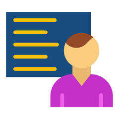 Vector Design Operator Training Icon Style