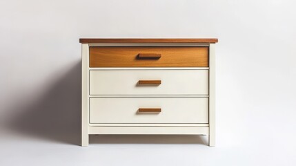 Modern Stylish Nightstand with Three Drawers