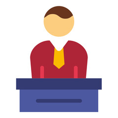 Vector Design CEO Icon Style