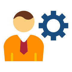 Vector Design HR Director Icon Style