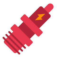 Vector Design Spark Plug Icon Style
