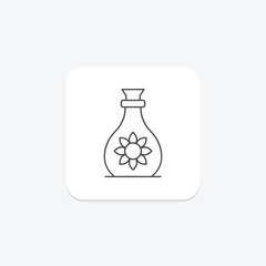 Essential Bottle thinline icon, vector, pixel perfect, illustrator file