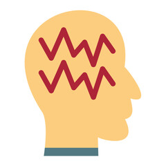 Vector Design Brainwave Icon Style