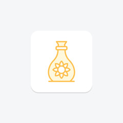 Essential Bottle duotone line icon, vector, pixel perfect, illustrator file