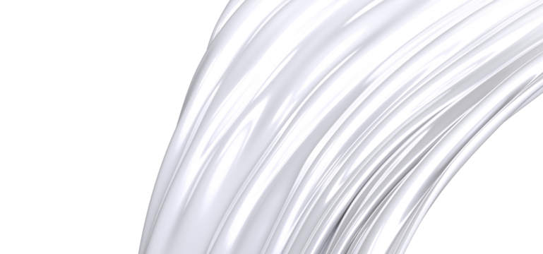 A white fabric draped and flowing in a soft, abstract form. The texture and folds of the material are highlighted by the subtle interplay of light and shadow.