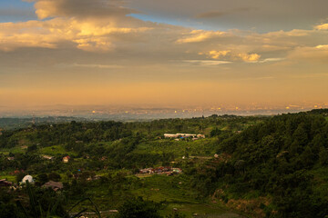 Harmonious Blend of Nature and Cityscape at Sunset