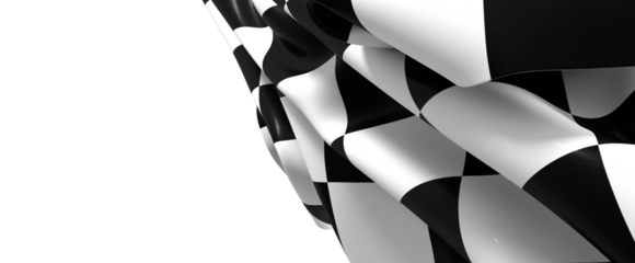 The checkered flag waves signaling the finish line