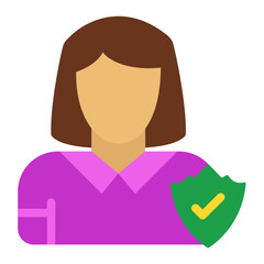 Vector Design Trust Warden Icon Style