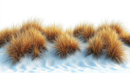 Grass on sand dunes.