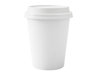 Isolated White Disposable Coffee Cup