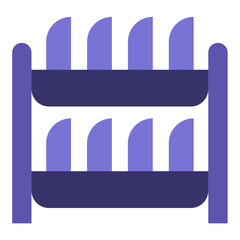 Vector Design Dish Rack Icon Style