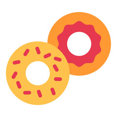 Vector Design Bagel Icon Style