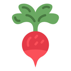 Vector Design Radish Icon Style