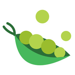 Vector Design Peas Icon Style