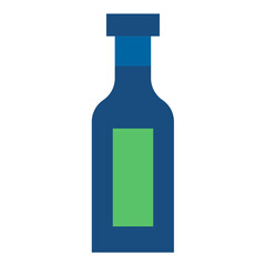 Vector Design Olive Oil Bottle Icon Style