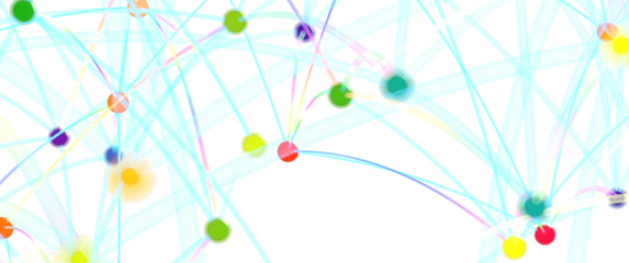 Abstract Colorful Network Connections