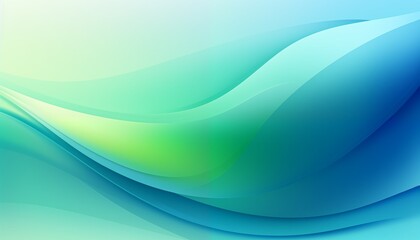 abstract blue green yellow wave background