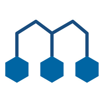 Vector Design Depolymerization Icon Style