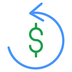 Vector Design Refund Icon Style