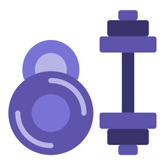 Vector Design Fitness Equipment Icon Style