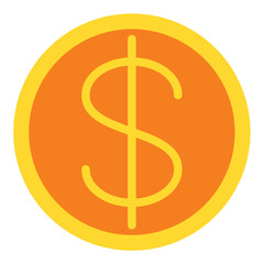Vector Design Dollar Sign Icon Style