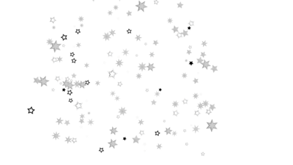 A beautiful abstract background with shimmering silver stars against a black backdrop.