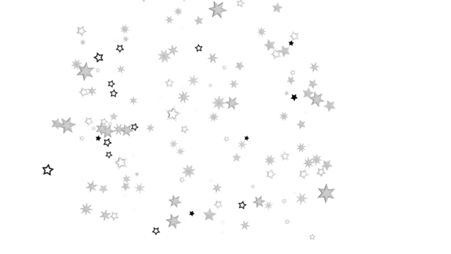A beautiful abstract background with shimmering silver stars against a black backdrop.