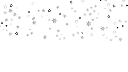 A simple yet beautiful abstract image with white stars scattered across a black background. The twinkling stars create a sense of wonder and magic.